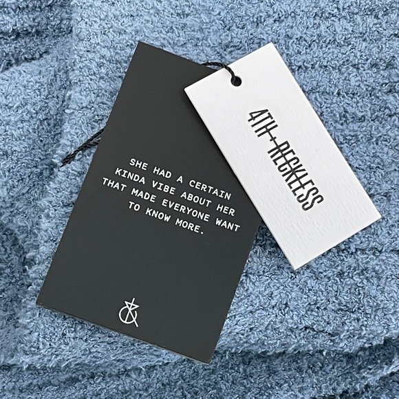 4TH & RECKLESS Slate Blue Liria Knit Trouser - Small - NWT - Picture 6 of 7